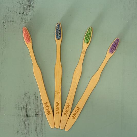 Adult Bamboo Toothbrush - Colored