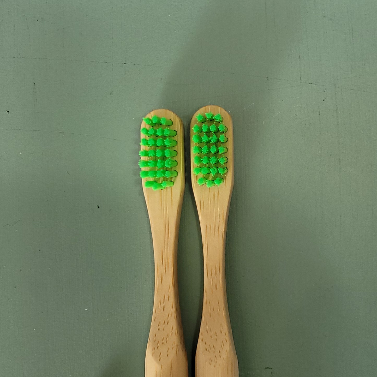Kids Bamboo Toothbrush Green