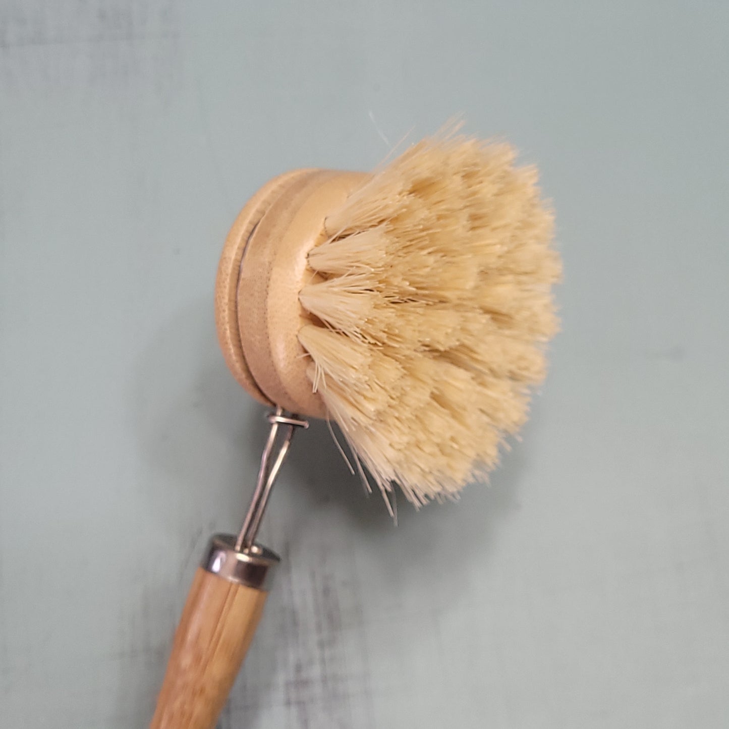 Bamboo Long Handle Dish Scrubber