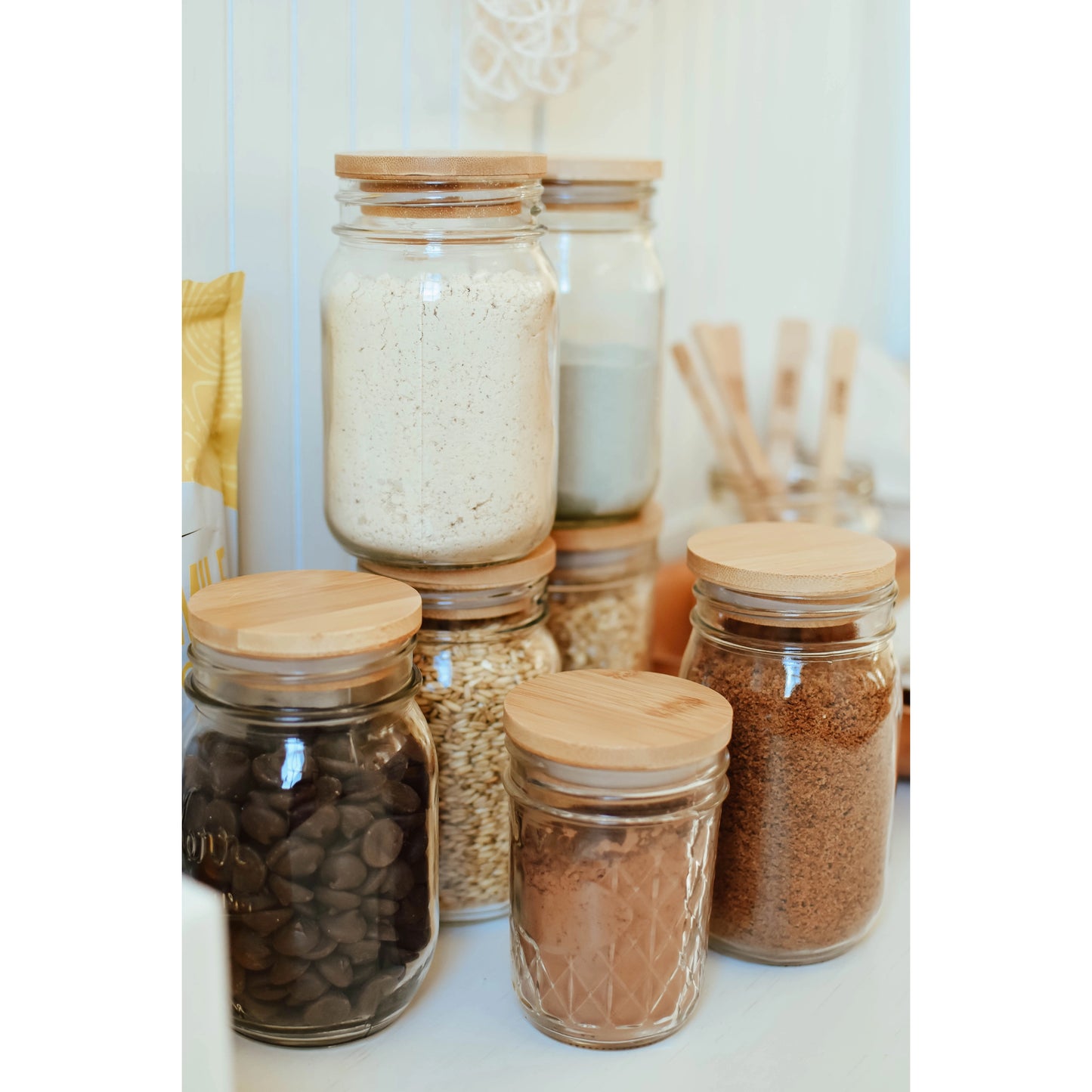 Bamboo Mason Jar Lid (Regular Mouth)